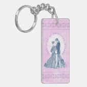 Jane Eyre en Edward Rochester met Pilot Pink Sleutelhanger (Voorkant Links)