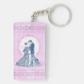 Jane Eyre en Edward Rochester met Pilot Pink Sleutelhanger (achterkant)