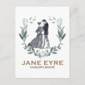 Jane Eyre en Edward Rochester met Wreath Briefkaart (Voorkant)
