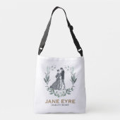 Jane Eyre en Edward Rochester met Wreath Crossbody Tas (Achterkant)