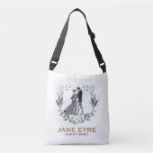 Jane Eyre en Edward Rochester met Wreath Crossbody Tas (Voorkant)
