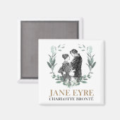 Jane Eyre en Edward Rochester met Wreath Magneet (Voorkant / Achterkant)