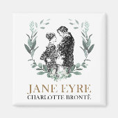 Jane Eyre en Edward Rochester met Wreath Magneet (Voorkant)