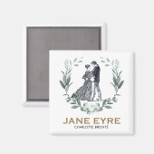 Jane Eyre en Edward Rochester met Wreath Magneet (Voorkant / Achterkant)
