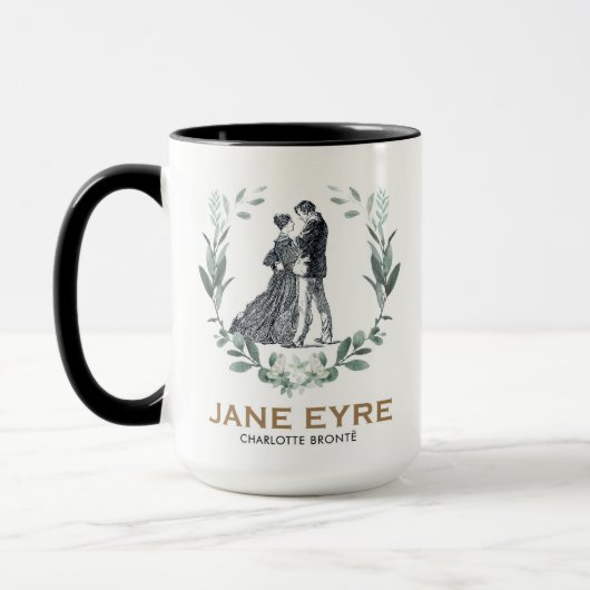 Jane Eyre en Edward Rochester met Wreath Mok (Links)
