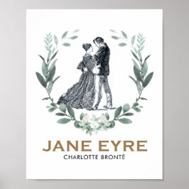 Jane Eyre en Edward Rochester met Wreath Poster