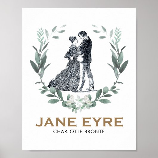 Jane Eyre en Edward Rochester met Wreath Poster (Voorkant)