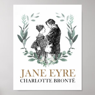 Jane Eyre en Edward Rochester met Wreath Poster