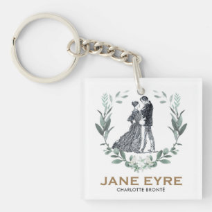 Jane Eyre en Edward Rochester met Wreath Sleutelhanger