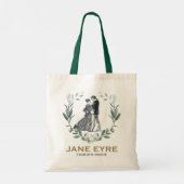 Jane Eyre en Edward Rochester met Wreath Tote Bag (Achterkant)