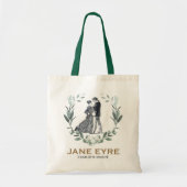 Jane Eyre en Edward Rochester met Wreath Tote Bag (Voorkant)