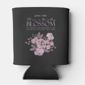 Jane Eyre - Geen overgangsbloesem - Rozen op zwart Blikjeskoeler (Achterkant)