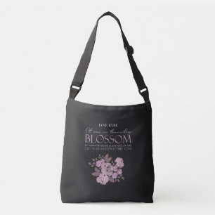 Jane Eyre - Geen overgangsbloesem - Rozen op zwart Crossbody Tas
