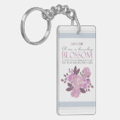 Jane Eyre - Geen tijdelijke bloesem - Roze rozen Sleutelhanger (Voorkant Links)