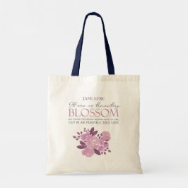 Jane Eyre - Geen tijdelijke bloesem - Roze rozen Tote Bag
