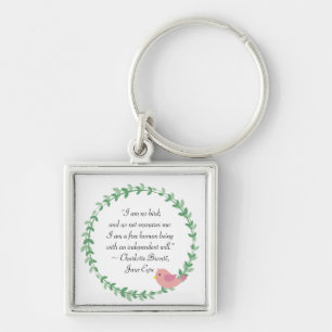 Jane Eyre I Am No Bird Quote Sleutelhanger