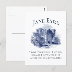 Jane Eyre - I Love Thornfield - Castle Briefkaart