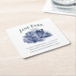 Jane Eyre - I Love Thornfield - Castle Kartonnen Onderzetters