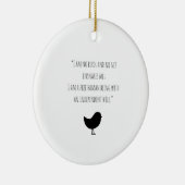 Jane Eyre Ik ben geen kerstversiering voor vogels Keramisch Ornament (Rechts)