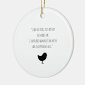 Jane Eyre Ik ben geen kerstversiering voor vogels Keramisch Ornament (Links)