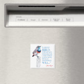 Jane Eyre - ik ben geen vogel - Blauwe gekleurde v Magneet (Insitu (Vaatwasser))