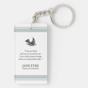 Jane Eyre - Ik ben geen vogel citaat Sleutelhanger