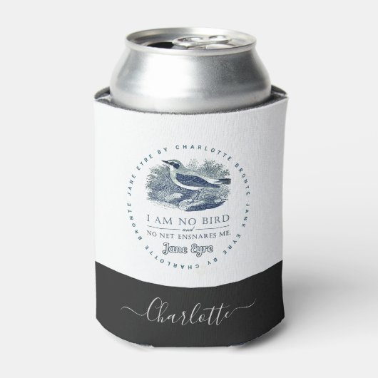 Jane Eyre - ik ben geen vogel - voeg Jouw naam toe Blikjeskoeler (Blikje Voorkant)