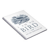 Jane Eyre - ik ben geen vogel -  vogel Notitieboek (Rechterzijde)