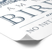 Jane Eyre - ik ben geen vogel -  vogel Poster (Hoek)