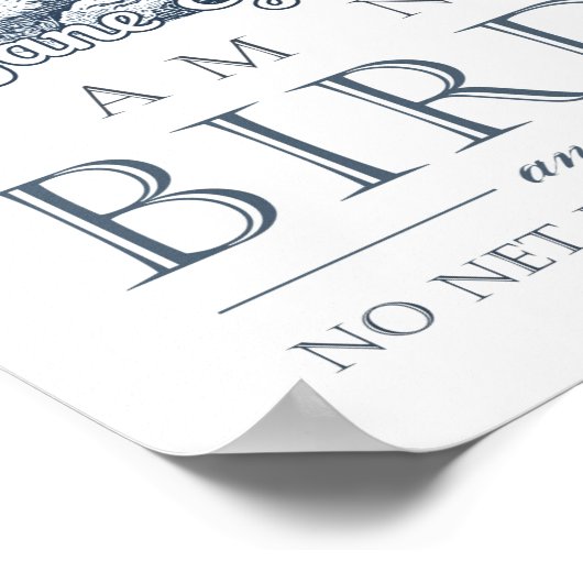 Jane Eyre - ik ben geen vogel -  vogel Poster (Hoek)