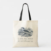 Jane Eyre - ik ben geen vogel - vogel Tote Bag (Achterkant)