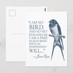Jane Eyre - ik ben geen vogel - Zwauw Briefkaart