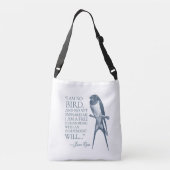 Jane Eyre - ik ben geen vogel - Zwauw Crossbody Tas (Achterkant)