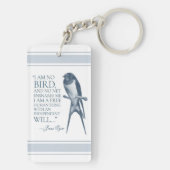 Jane Eyre - ik ben geen vogel - Zwauw Sleutelhanger (achterkant)