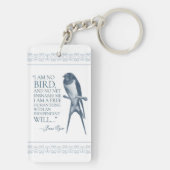 Jane Eyre - ik ben geen vogel - Zwauw Sleutelhanger (achterkant)