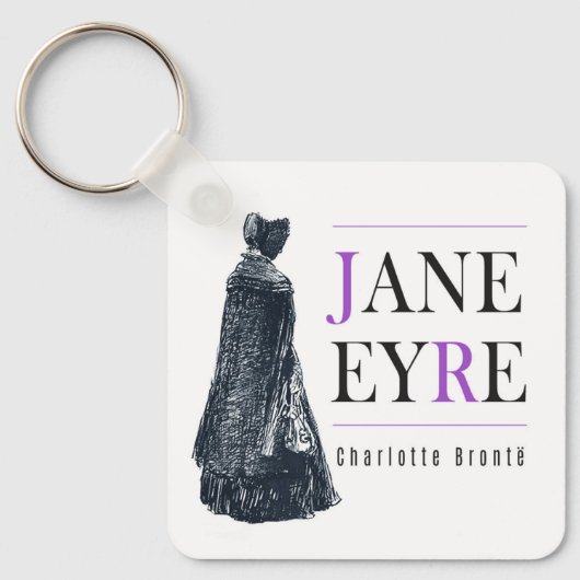 Jane Eyre in Kaap en Bonnet Sleutelhanger (Voorkant)