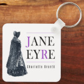 Jane Eyre in Kaap en Bonnet Sleutelhanger (Achterkant)