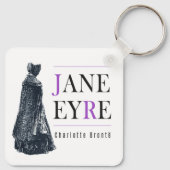 Jane Eyre in Kaap en Bonnet Sleutelhanger (Achterkant)