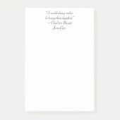 Jane Eyre is eerder gelukkig dan het Dignified Quo Post-it® Notes (Voorkant)