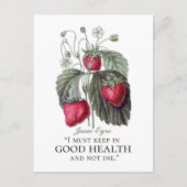 Jane Eyre - Keep in Good Health - aardbeien Briefkaart (Voorkant)