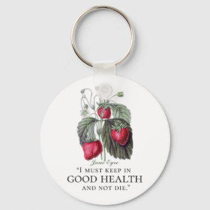 Jane Eyre - Keep in Good Health - aardbeien Sleutelhanger