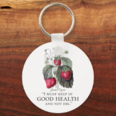 Jane Eyre - Keep in Good Health - aardbeien Sleutelhanger (Voorkant)