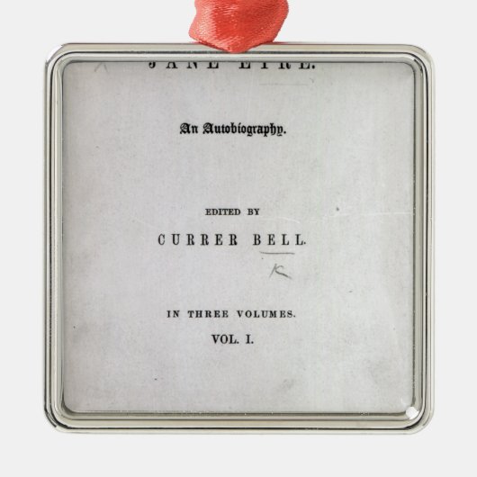 Jane Eyre' Metalen Ornament (Voorkant)