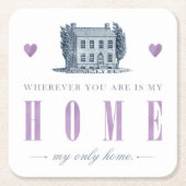 Jane Eyre - Mijn enige thuis - Huis Kartonnen Onderzetters (Voorkant)