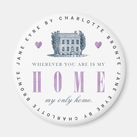 Jane Eyre - Mijn enige thuis -  huis Magneet (Voorkant)