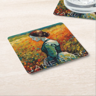 Jane Eyre Monet stijl schilderij Kartonnen Onderzetters