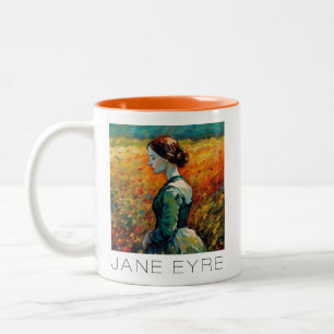 Jane Eyre Monet stijl schilderij Tweekleurige Koffiemok