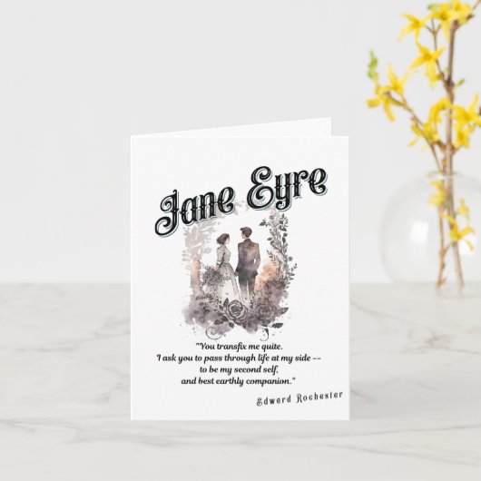 Jane Eyre Note Kaart (Gele Bloem)