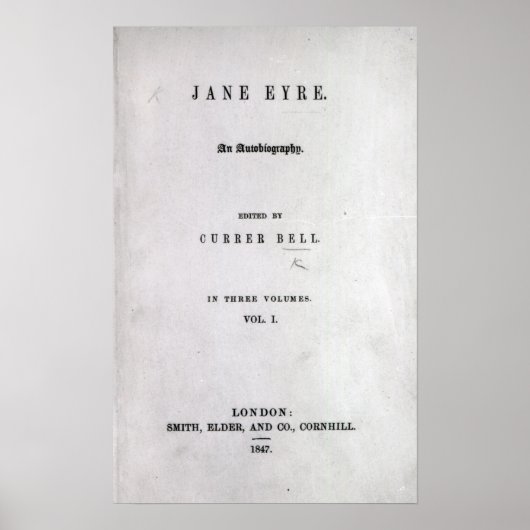 Jane Eyre' Poster (Voorkant)