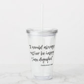 Jane Eyre Quote I Acryl Drinkbeker (Voorkant)